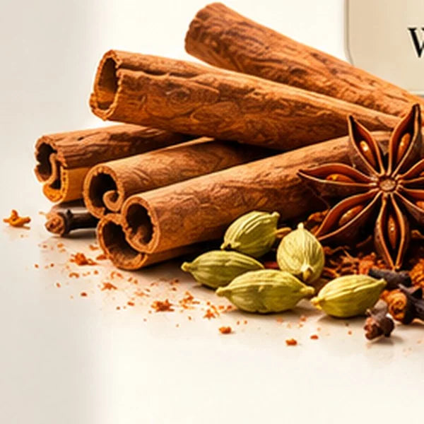 Cinnamon, warm spices