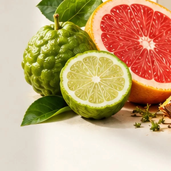 Bergamot, grapefruit, pineapple