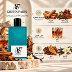 Green Paris notes: Cinnamon, warm spices; Rum; Tobacco, vanilla